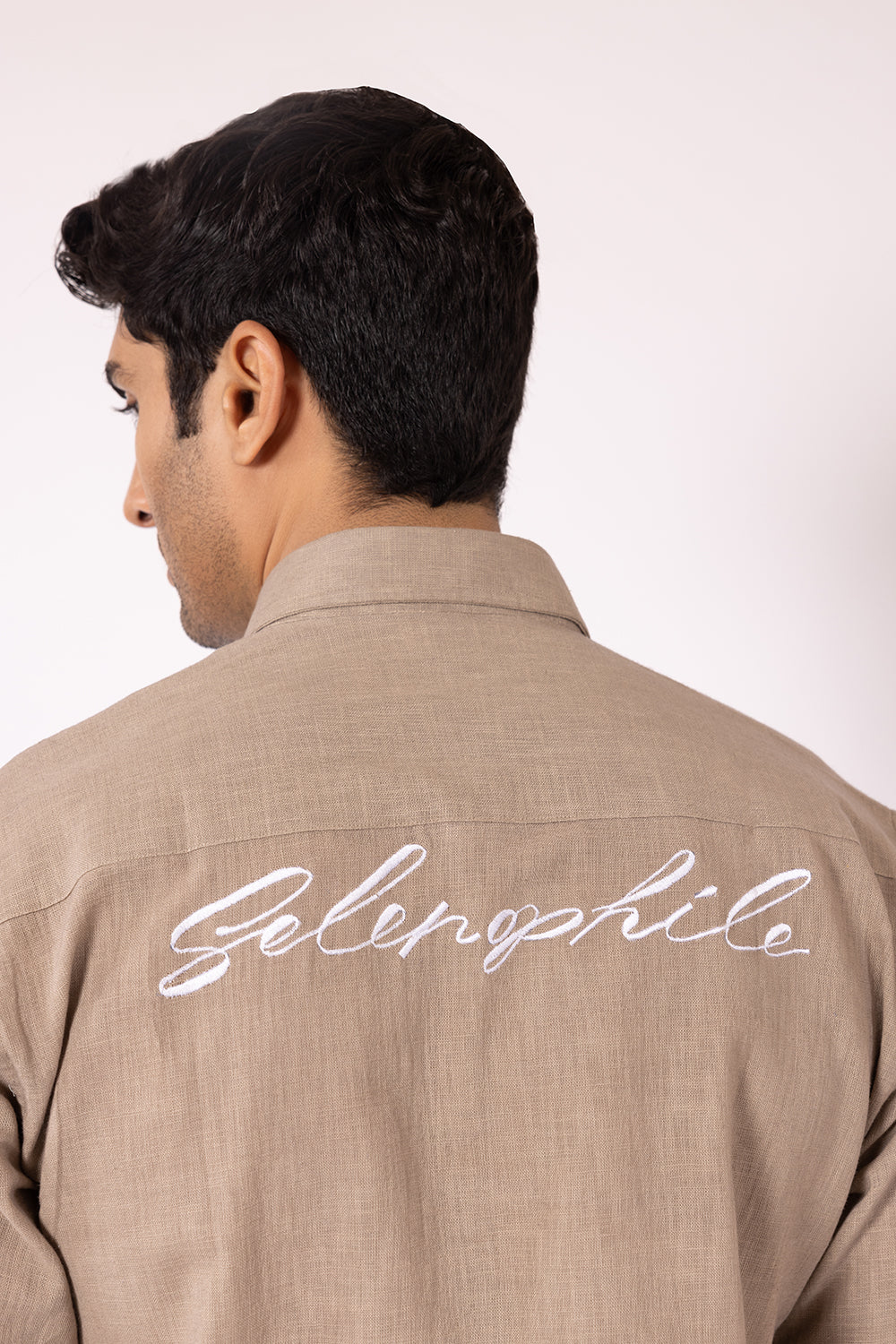 Handcrafted Selenophile Calligraphy Shirt