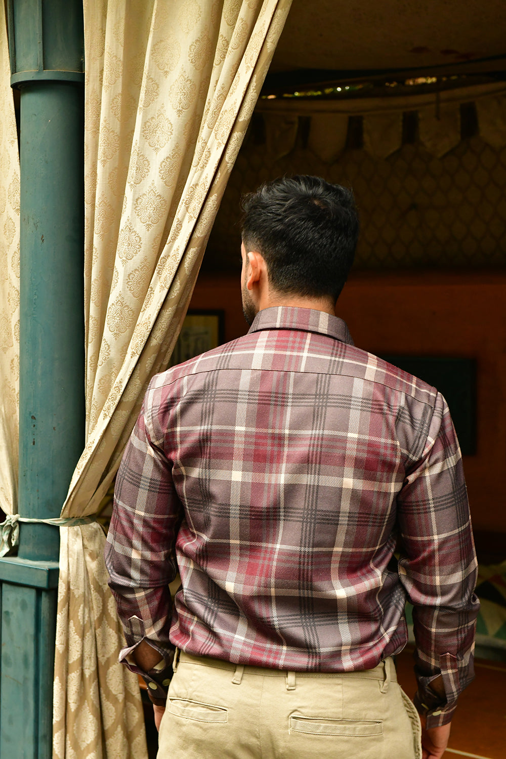 Twin Pocket Checks Shirt