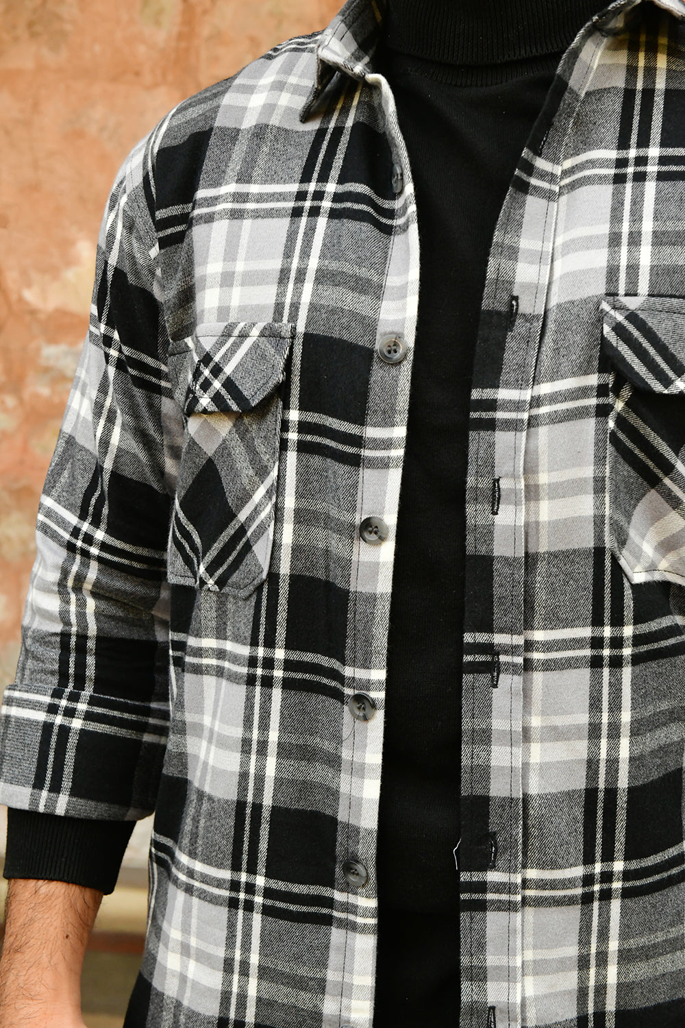 Twin Pocket Checks Shirt